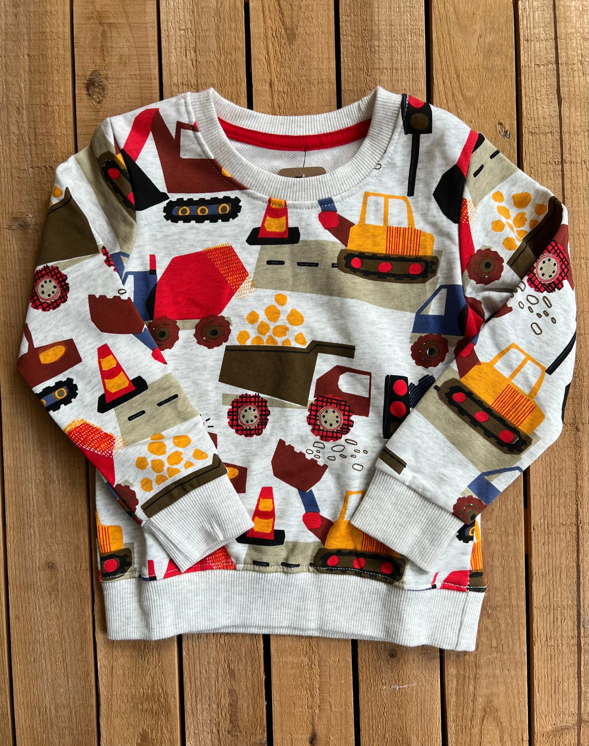 Construction Print Pullover