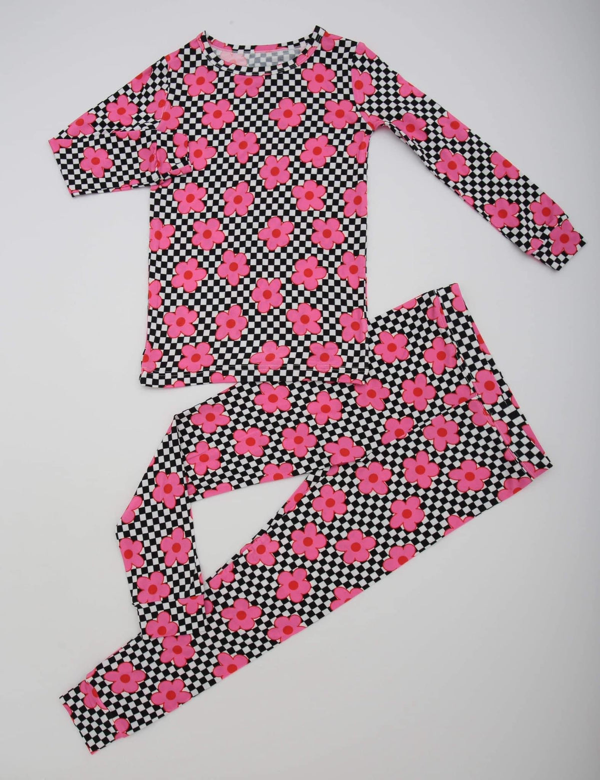 Checkered Daisy Bamboo Set