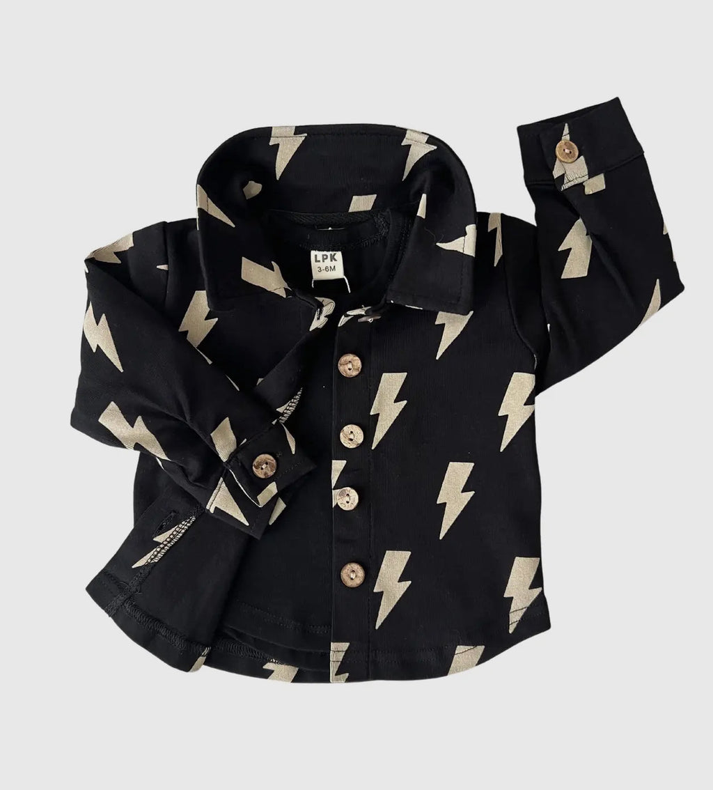 Black Bolts Shacket