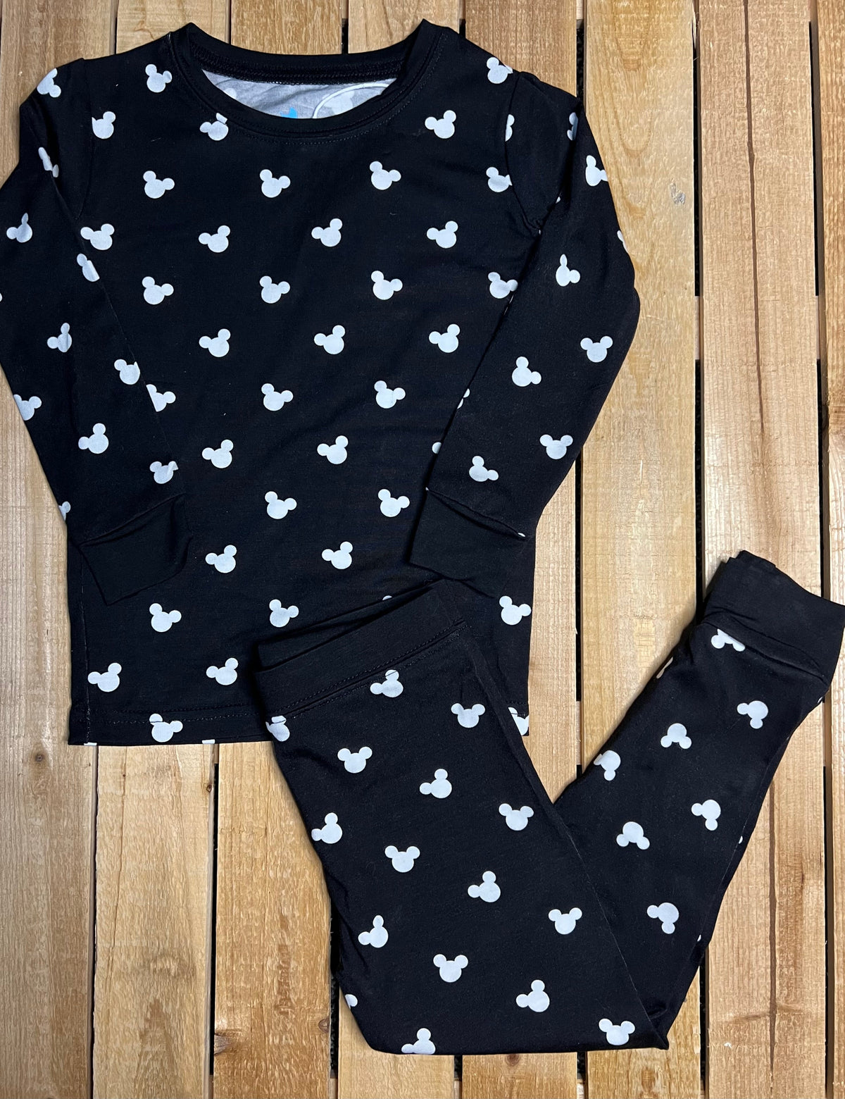 Mickey Print Bamboo Set