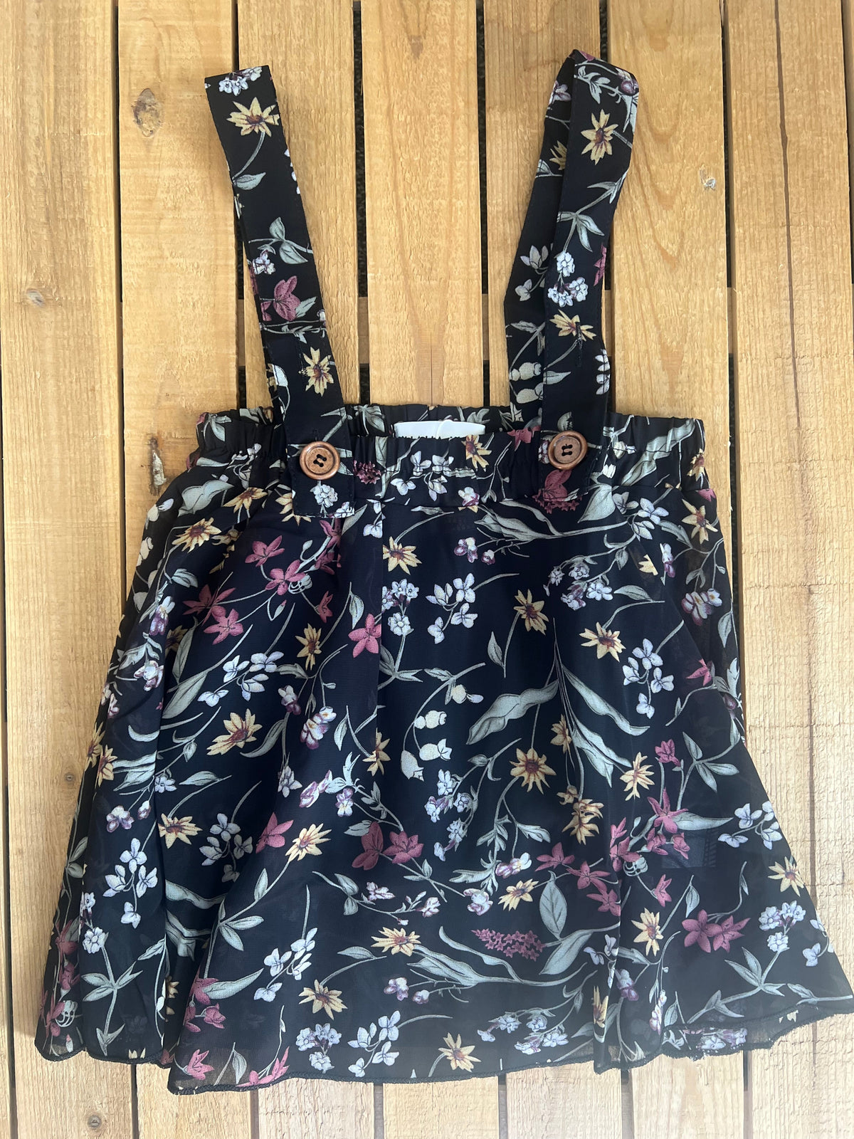 Floral Suspender Dress (layering tee sold separately)