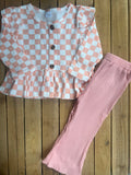 Pink Checkered Set
